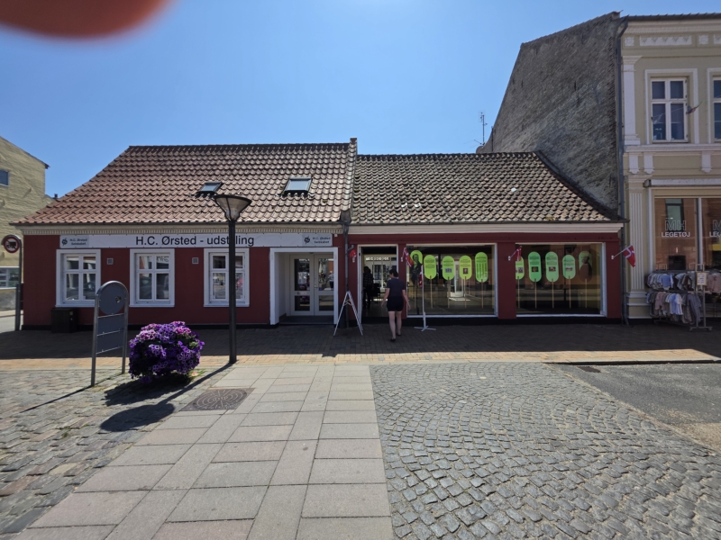 H.C. Ørsted-udstillingen i Østergade i Rudkøbing